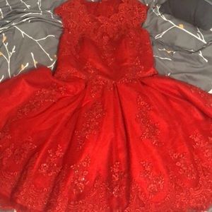 Red Homecoming/Bridesmaid Dress